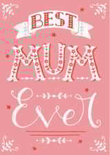 typography mothering Mothers Day Card 28720 created by Louise Anglicas