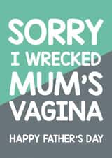 Dad rude Father's Day Card 30990 created by Thirty Mussels