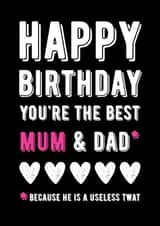 Mum useless Birthday Card 8094 created by Filthy Sentiments