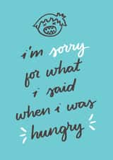 hungry sorry Card 29310 created by Ariane Vieira
