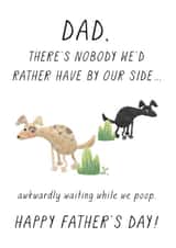 Nobody we'd rather have by our side Father's Day card 1000 created by Chelsey Adams