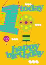 children 1st Birthday Card 32594 created by Uniquely Yours