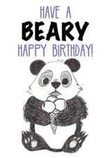 bear panda Card 32633 created by Jitna Bhagani