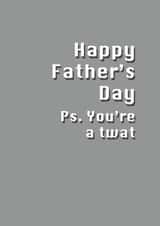 dad humour Father's Day Card 29527 created by Potty Mouth