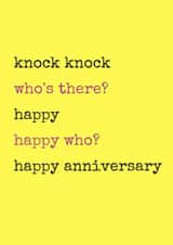 funny cheese Anniversary Card 29502 created by Hedge & Hog Prints