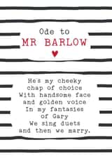 gary barlow Birthday Card 8669 created by Joanna Miller