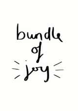 Bundle Of Joy New Baby Card created by Sweetlove Press