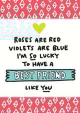Roses Are Red Best Friend Card created by Angela Chick