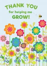 flowers garden Thank You Card 10156 created by Ink Pudding