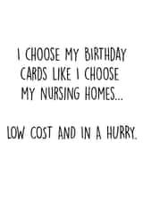 Cheeky Birthday Card For Parents - Low Cost Cards And Nursing Homes created by Pack a Punch Designs
