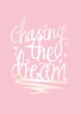 dream pink Leaving Card 7503 created by Yasmin Morris