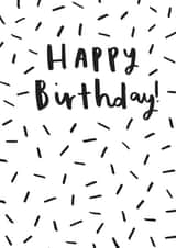 confetti Female Birthday Card 32530 created by Old English Company