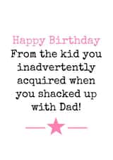 Birthday Step-Mother Birthday Card 2626 created by Doodle Dot Design Co