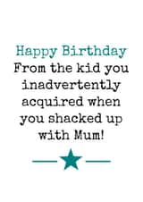 stepdad Male Birthday Card 2627 created by Doodle Dot Design Co