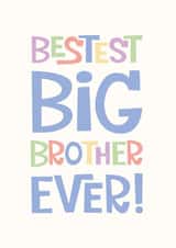 Bestest big brother ever card created by Poppy Lane