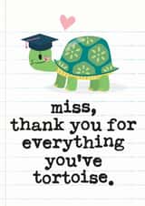 teacher teaching Thank You Card 5951 created by Mrs Best Paper Co.