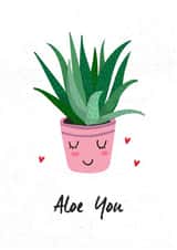 aloe you Love & Friendship Card 26642 created by Ink & Ocean