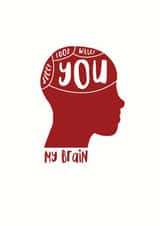 Red Funny Anniversary Card 32879 created by Newton and the Apple