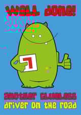 female driving Card 32936 created by Cheeky Little Scamps