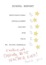 teacher school Thank You Card 10733 created by Inky Dog Design