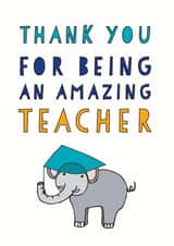 amazing elephant Thank You Card 10742 created by Amanda