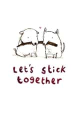 stick together Love & Friendship Card 1131 created by Sophie Corrigan