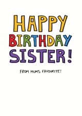 sister cheeky Birthday Card 10331 created by Whale & Bird