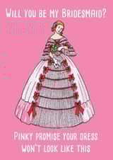 Ugly bridesmaid dress - wedding - pink created by Pack a Punch Designs