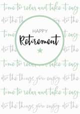 happy relax Retirement Card 2820 created by Always Sparkle