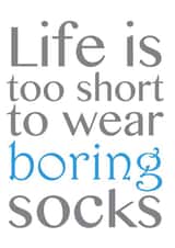 Funny Sock Quote Card created by Victoria Grace Designs