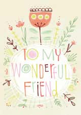 wonderful friend Birthday Card 1315 created by Kate Chesterton