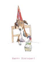 Cute Birthday Card - Dog - 2nd Birthday created by Harriet Lowther