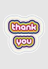 Stripey Thank You Card created by Flaming Imp