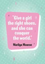 shoes marilyn Love & Friendship Card 10816 created by Fatchair Print