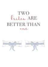 two brides Engagement & Marriage Card 7754 created by House of Hope