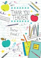 Male Female Thank You Card 1686 created by Jessica Hogarth