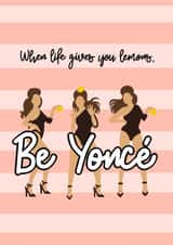 Beyoncé Queenbee Love & Friendship Card 2222 created by Stephanie Silva