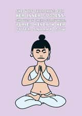 her yoga Just because Card 10871 created by Tess Cards