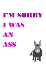 apologise forgive Sorry Card 9851 created by Designer Poems