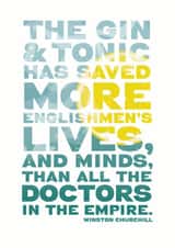 Gin Tonic Just because Card 10817 created by Fatchair Print