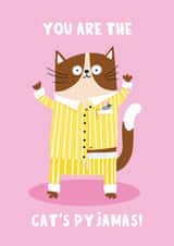 Cute Appreciation Card - The Cat's Pyjamas created by Lucy Maggie Designs