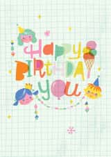 kids child Birthday Card 1765 created by Jill Howarth