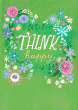 floral flowers Thinking of you Card 1766 created by Jill Howarth