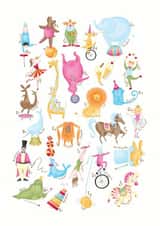 Circus Alphabet Just because Card 33198 created by Sandpaper Kisses