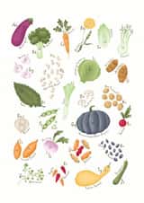 Vegetables Veggies Card 33201 created by Sandpaper Kisses