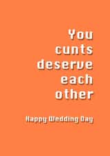 wedding marriage Card 29530 created by Potty Mouth