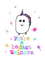 unicorn funny Love & Friendship Card 8436 created by Parsy Designs