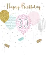 Female 30th Birthday Card 10282 created by Paper Yay