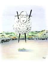 Sheep Jumping Card 24324 created by Jon Warren