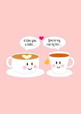 latte tea Card 33257 created by Jennifer Jahromi